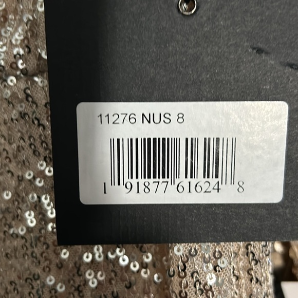 IEENA FOR MAC DUGGAL 11276 NWT Sequined Sleeveless Column Gown - Picture 8 of 8